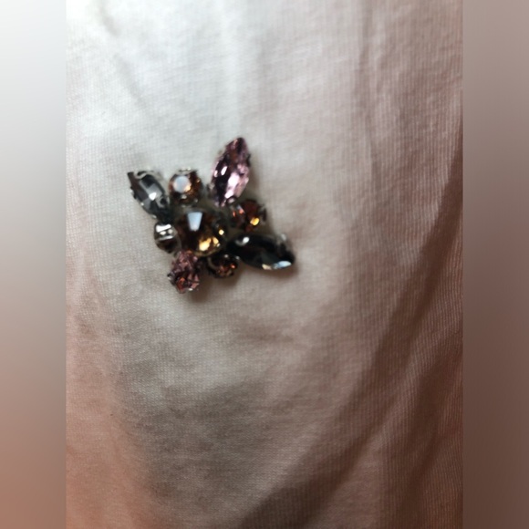 VENUS White Embellished Crop Top Tee XS - Picture 2 of 9